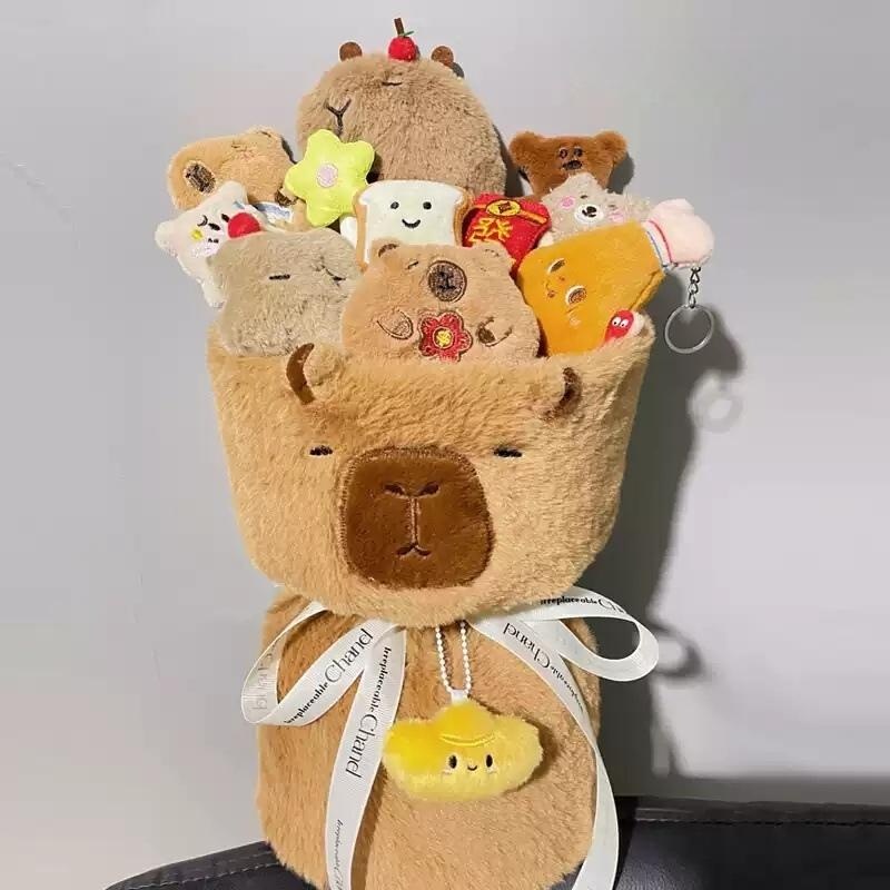 카피바라꽃다발 졸업식 입학식 학예회 선물 이벤트 인형 기념일 생일 발표회 - 상품 이미지