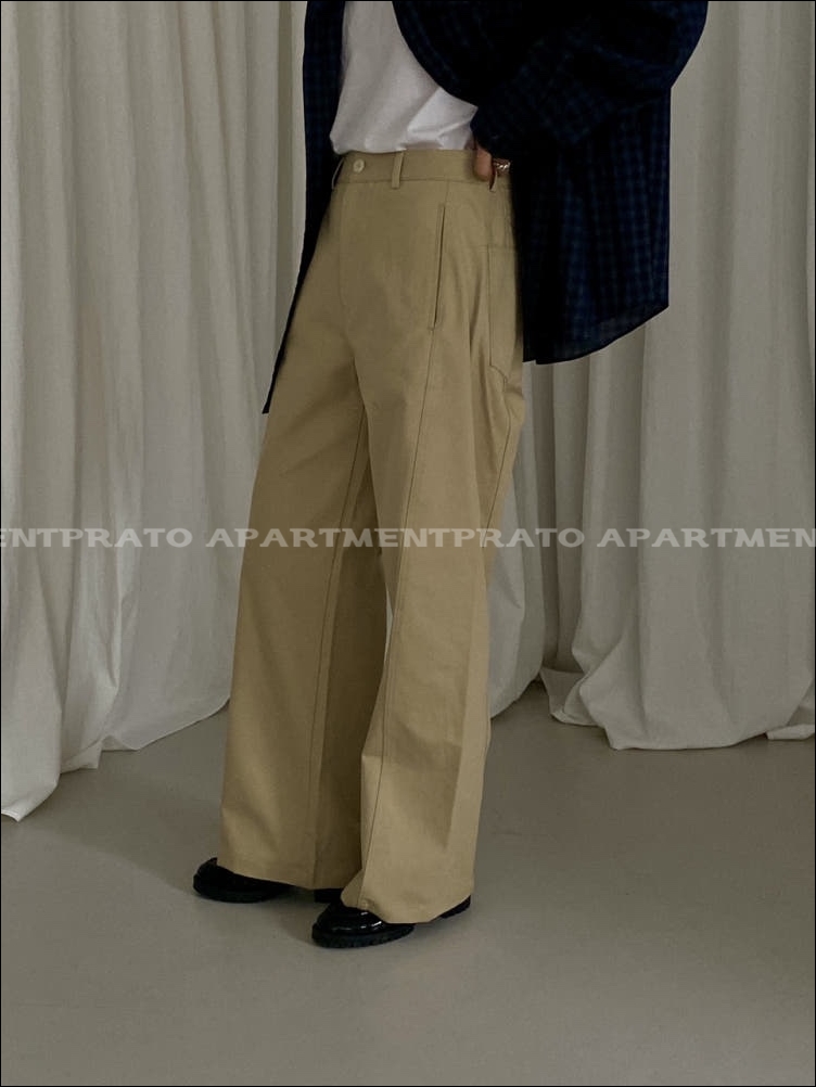 [NOMATTER] 노메럴 뮤트 팬츠 코튼 일자 면바지 (3color) 상세 이미지 4