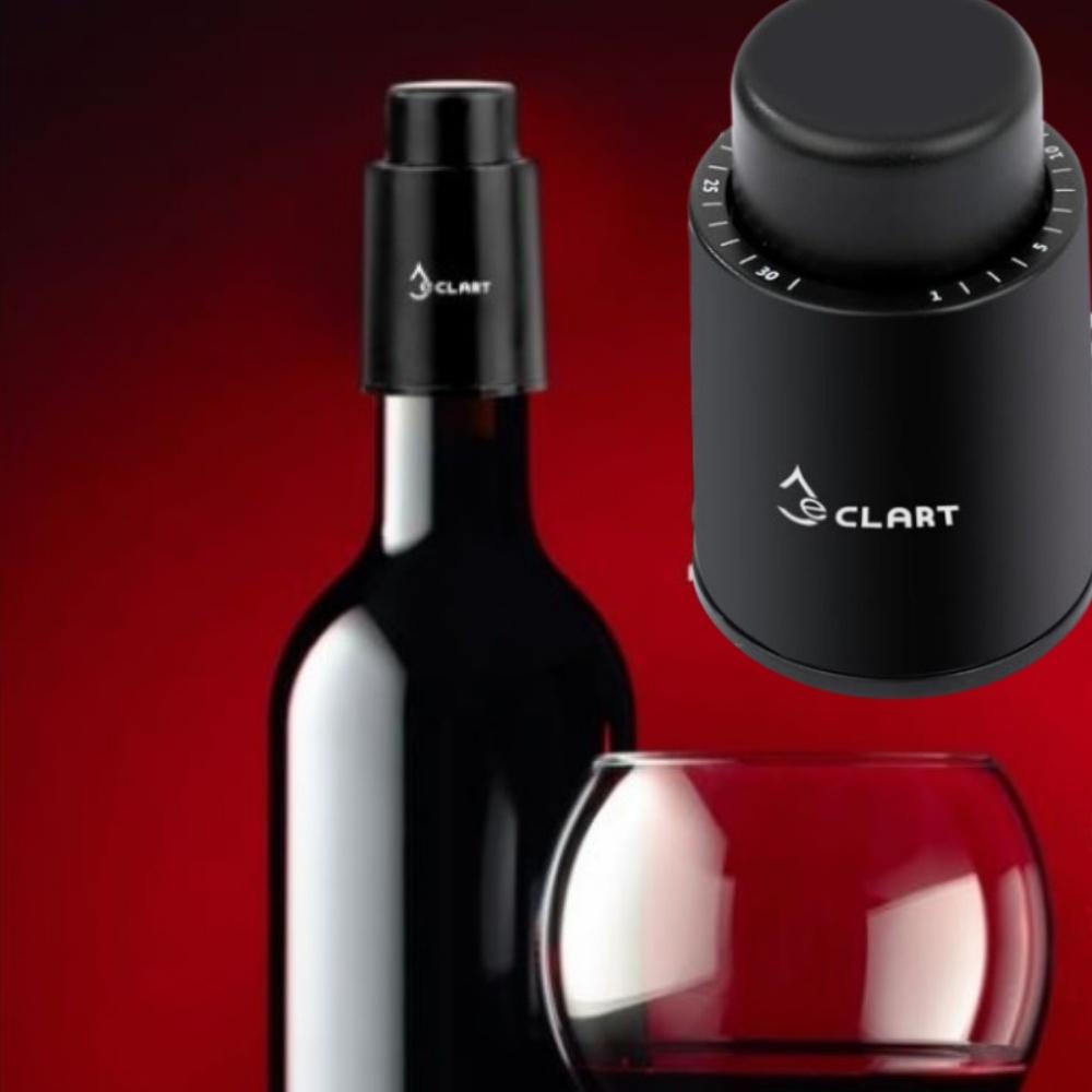 블랙 플라스틱 진공스토퍼와인 진공 매가 뚜껑 보관 wine - 메인 이미지