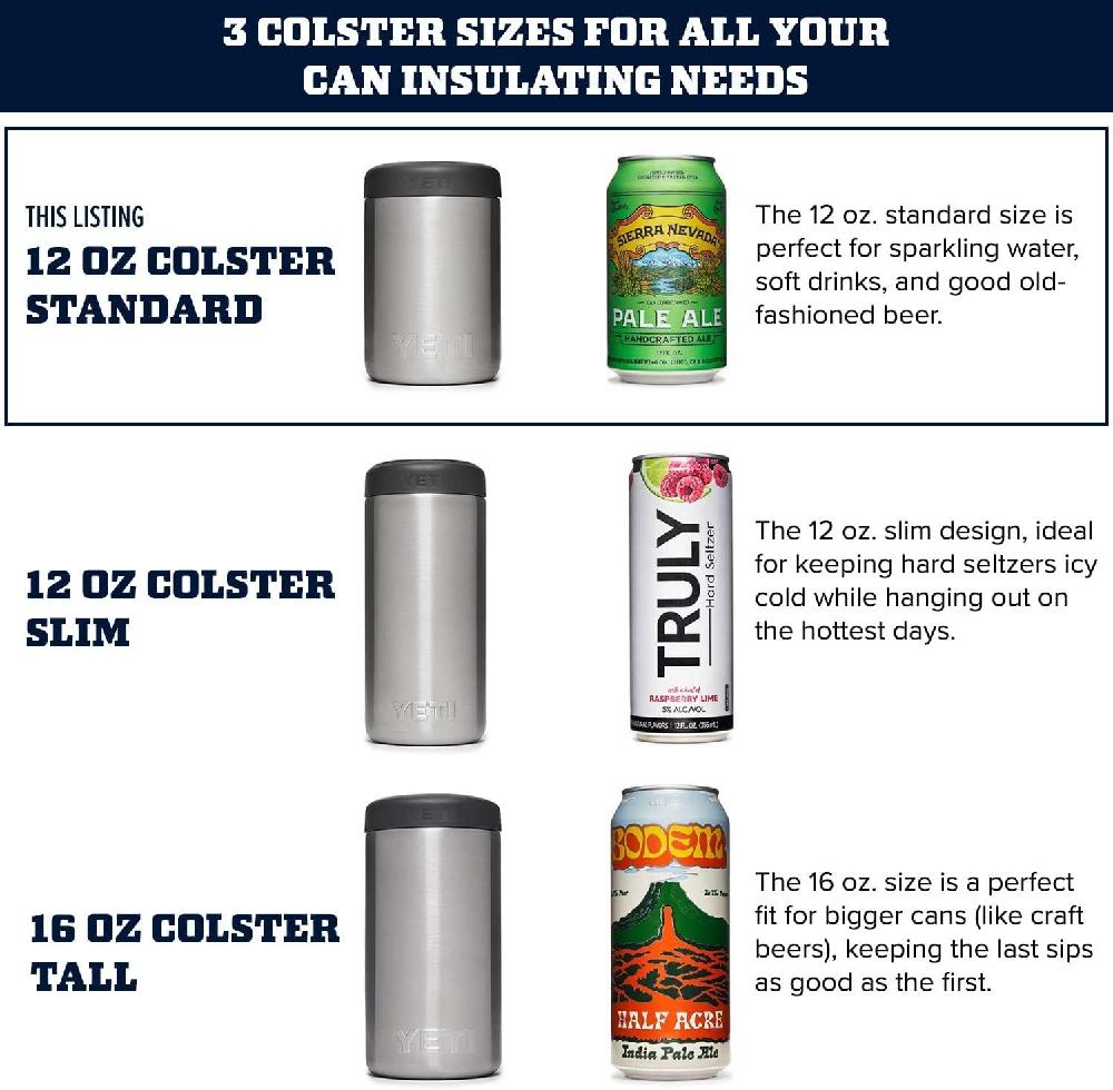 YETI Rambler 12온스 표준 크기 캔용 Colster 캔 절연체 숯(NO CAN INSERT) 와일드 바인 레드 No Can Insert - 상세 이미지 2