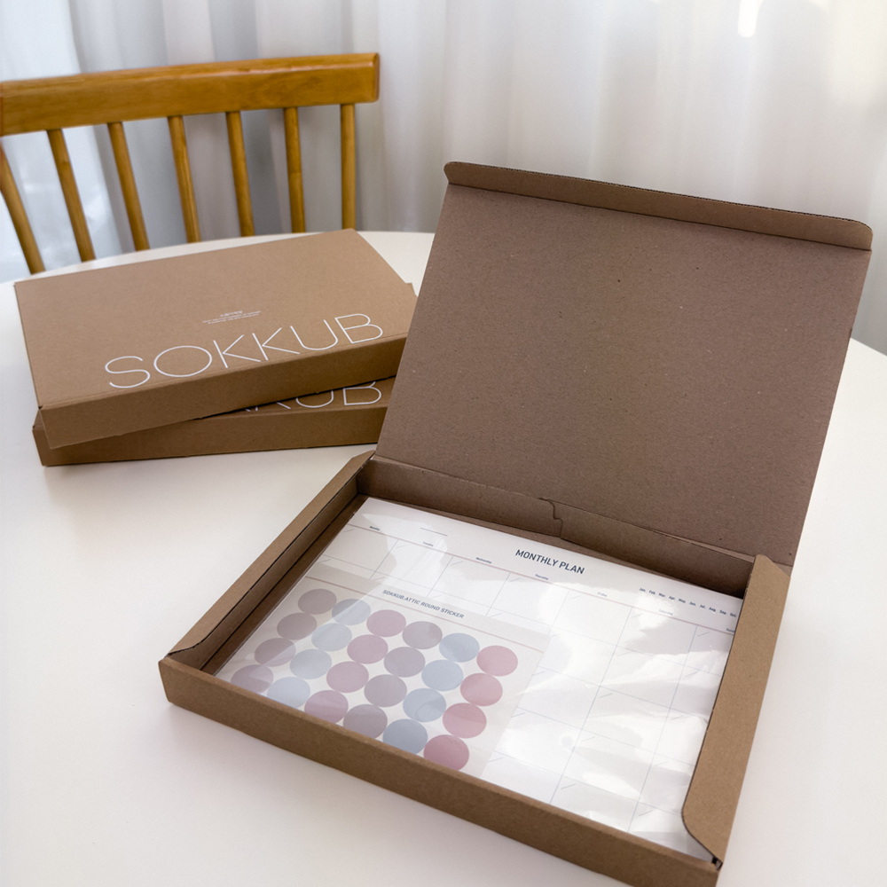 B5 먼슬리 플래너 이유식 업무 달력 세트 이미지 2