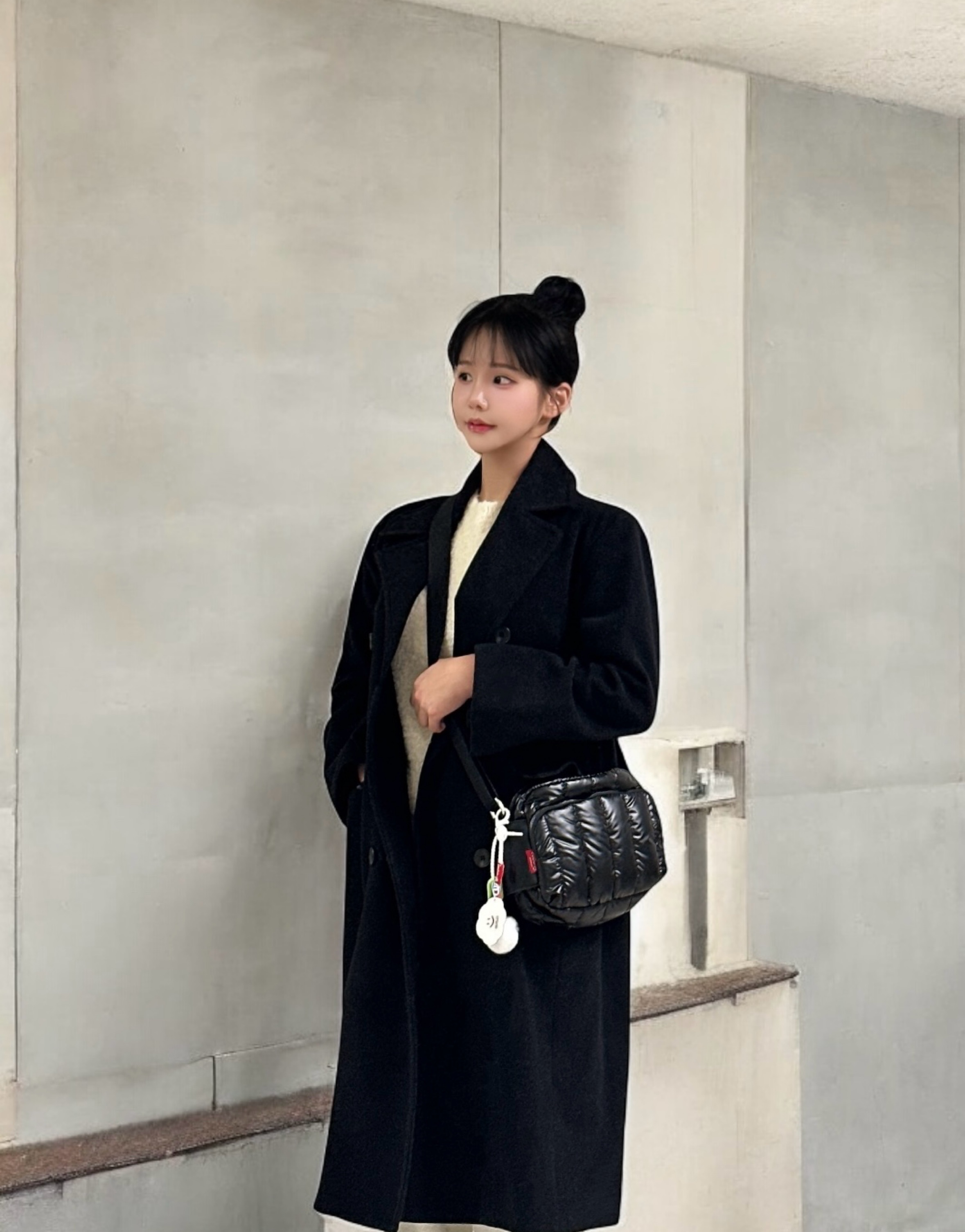 mddas 구름 패딩가방 여성 숄더백 호보 데일리 퀼팅 보부상 가방 나일론 미니 겨울