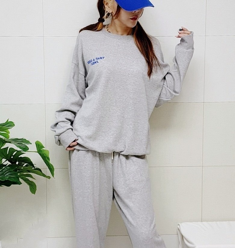 (국산/자체제작/당일발송) 여성 오리박스 맨투맨 티셔츠 30대여성 루즈핏 오버핏 이미지 7