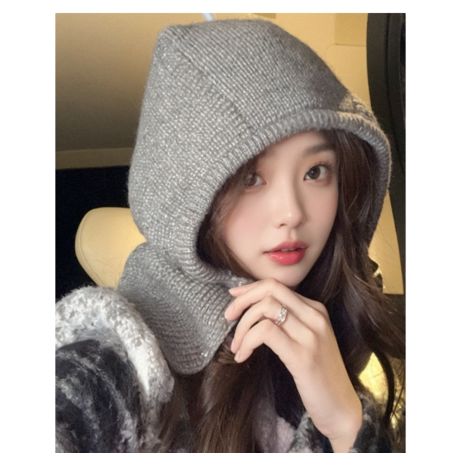 따뜻한 바라클라바 후드 넥워머 바라클라바 모자 버튼 바라클라바 단추 - 상세 이미지 2