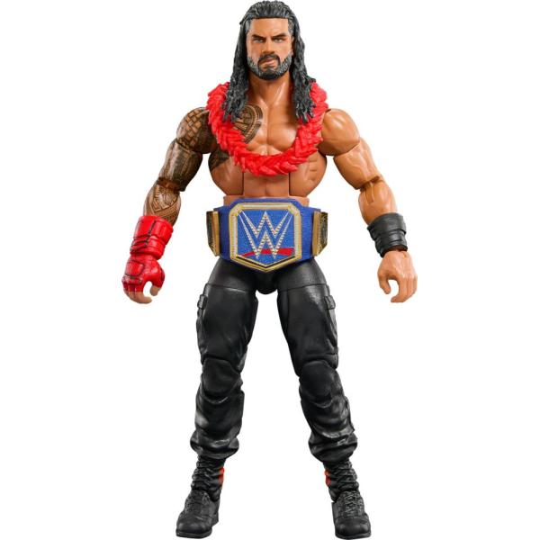 로만레인즈 피규어 Mattel WWE 엘리트 컬렉션 탑 피크 액션 및 액세서리 세트 로만 레인즈 : 골든트윈스