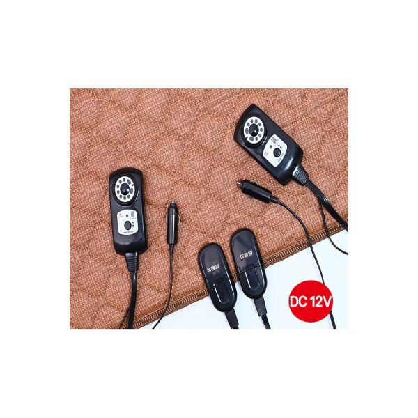 한일 전기매트 2인용 더블 120X190 전기요 DC12V 캠핑 차박 탄소 온열 레자 브라운 한일산업 정품 : 조지아투마켓