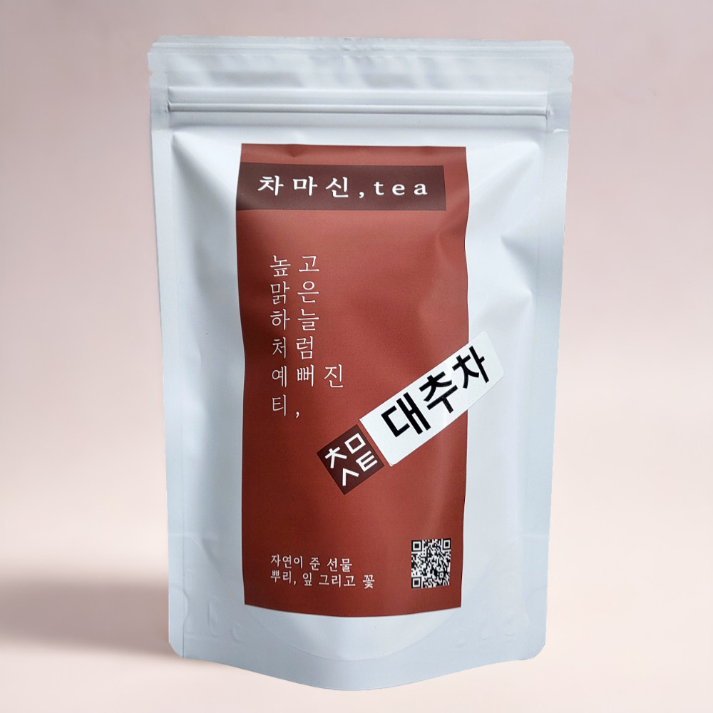 [50티백] 대추차 티백 진한 임산부 카페인없는 차 50개입, 1개 - 상품 이미지