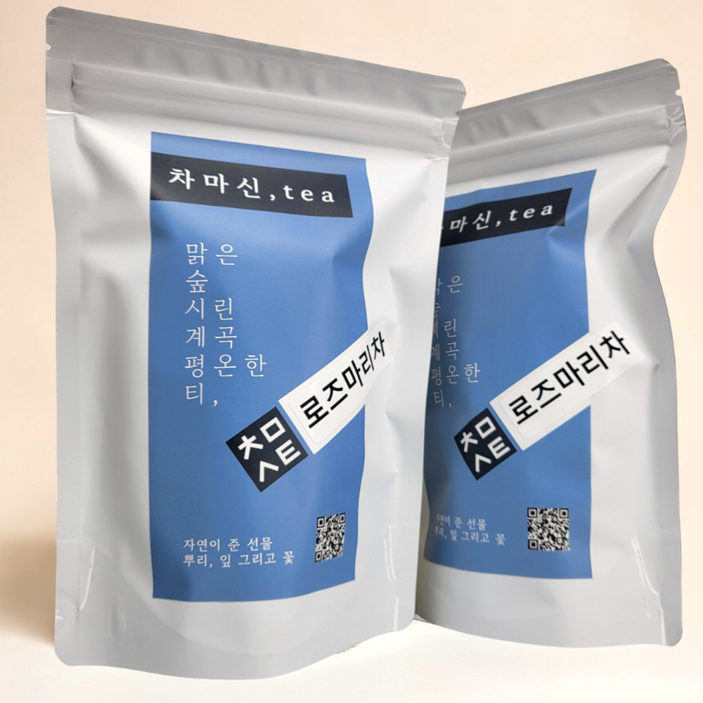 [100티백] 로즈마리티 로즈마리 티백 카페인없는 차 티 50개입, 2개 - 상품 이미지
