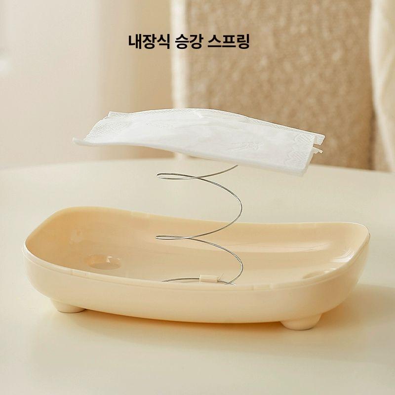 침대핸드폰거치대 티슈 케이스 박스 휴대폰 태블릿 받침대 토끼리본 티슈케이스 - 상세 이미지 4