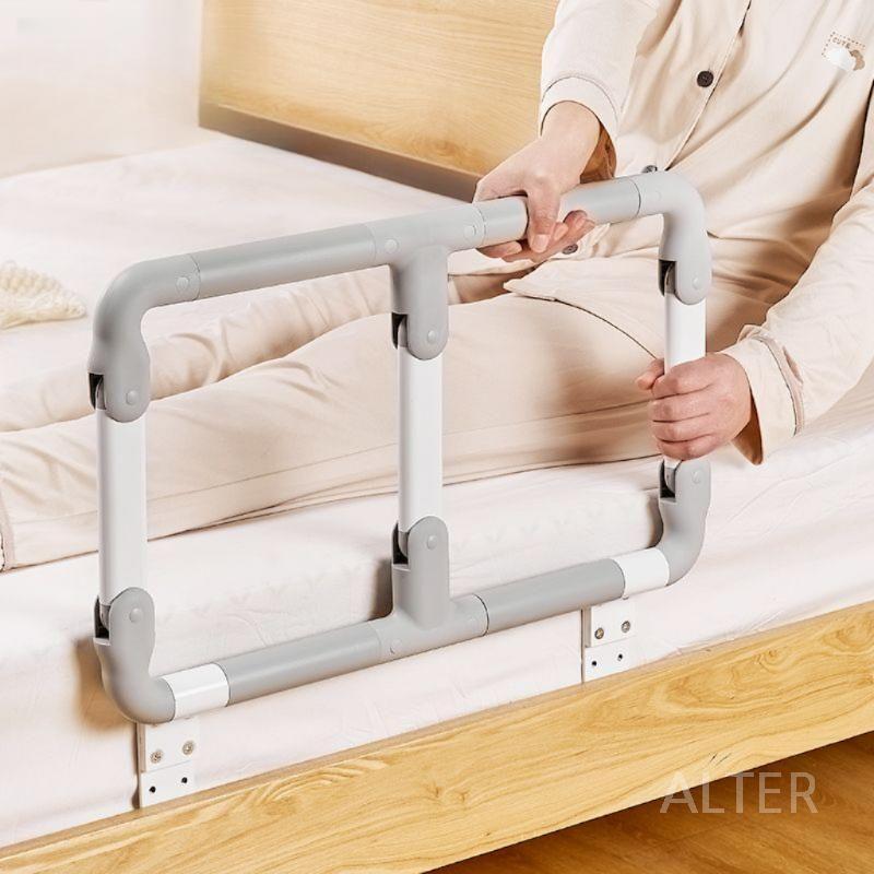 접이식 침대 손잡이 기상용 장치 가정용 베드 우드 컬러 조절형 손잡이 - 상세 이미지 4