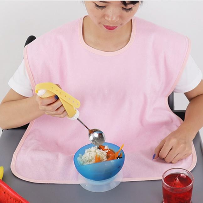 M 방수 어르신턱받이 수건 성인용턱받이 노인턱받이 어른