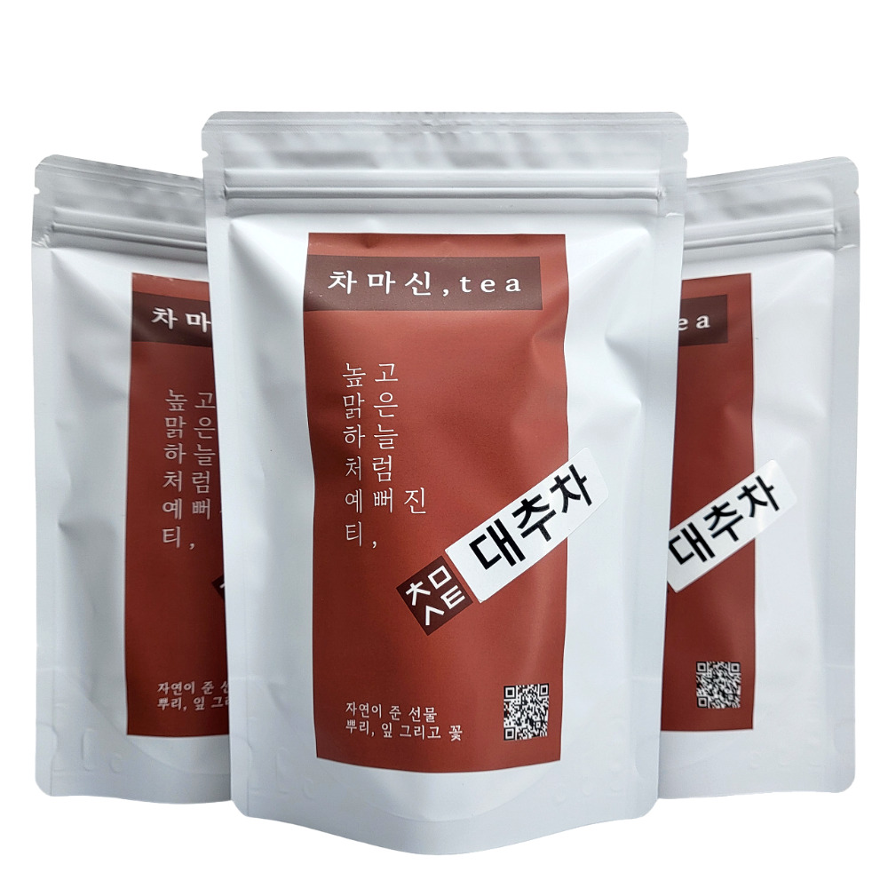 [150티백] 대추차 티백 진한 임산부 카페인없는 차 50개입, 3개 - 상품 이미지