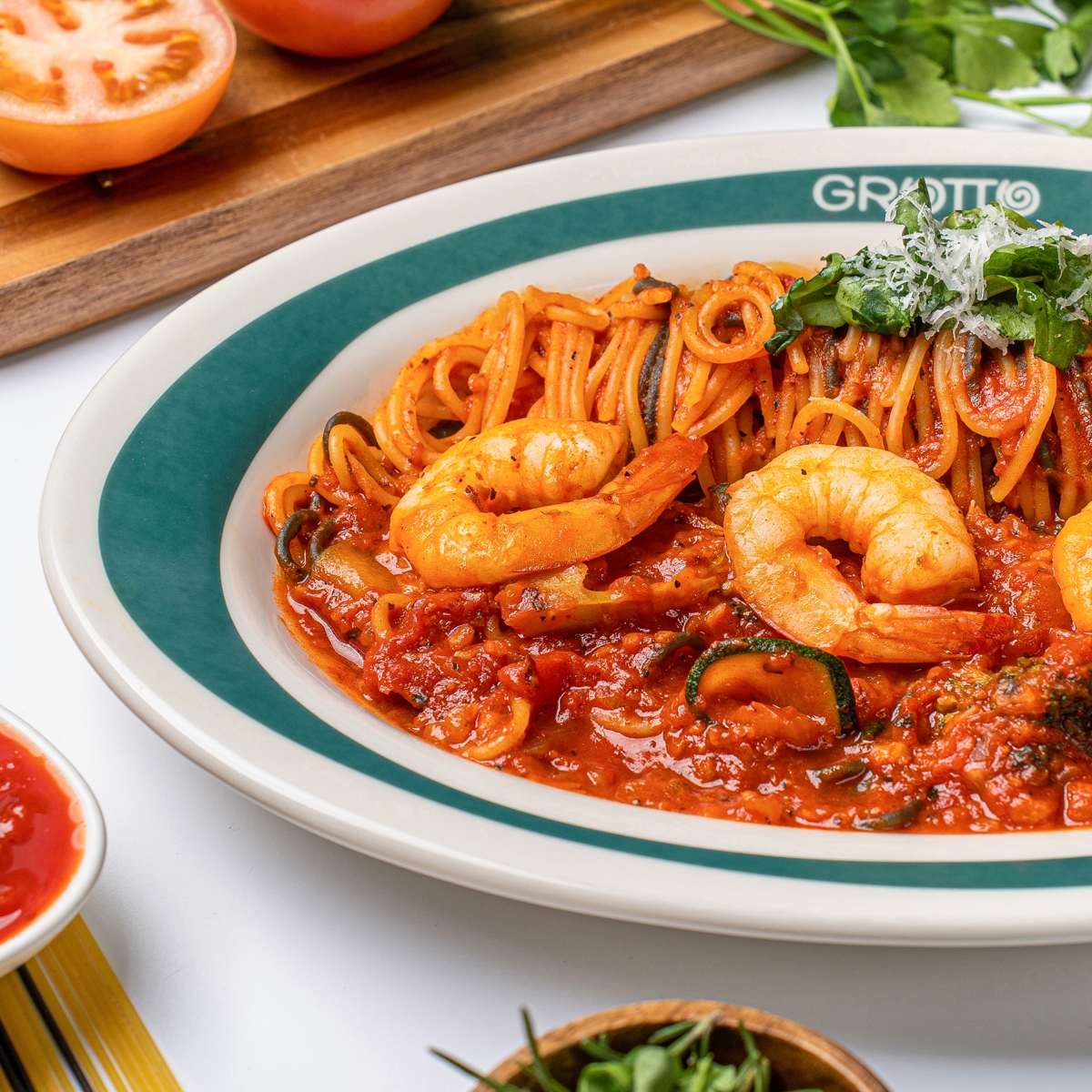그로또 해산물 토마토 파스타 1인분 741g 홈파티 캠핑음식 요리 밀키트 - 상세 이미지 3
