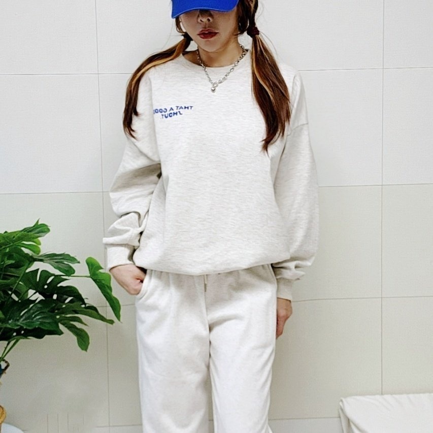 (국산/자체제작/당일발송) 여성 오리박스 맨투맨 티셔츠 30대여성 루즈핏 오버핏 - 상세 이미지 3