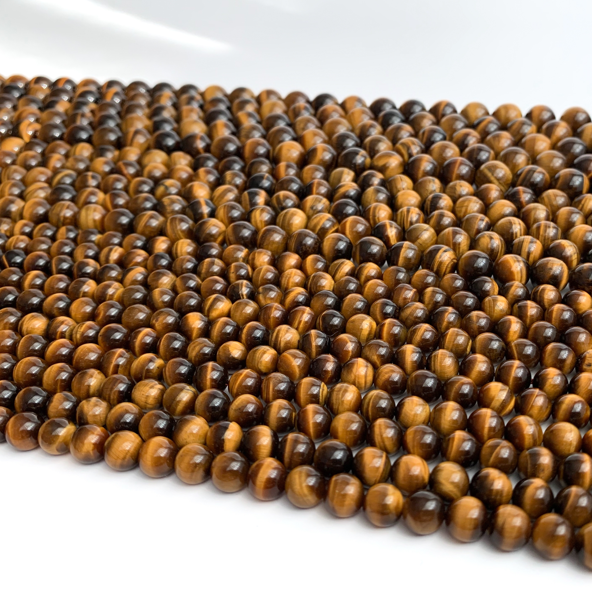 에이플로 AA 호안석 타이거아이 천연 원석 부자재 팔찌만들기 6mm,8.5mm,10mm - 메인 이미지