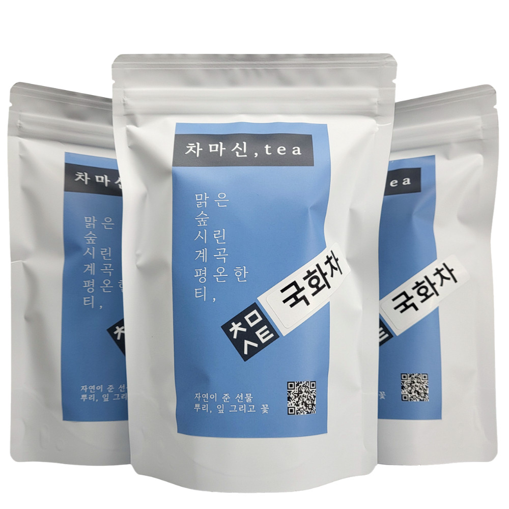 [150티백] 국화차 티백 눈에좋은 카페인없는 감국 차 50개입, 3개 - 상품 이미지