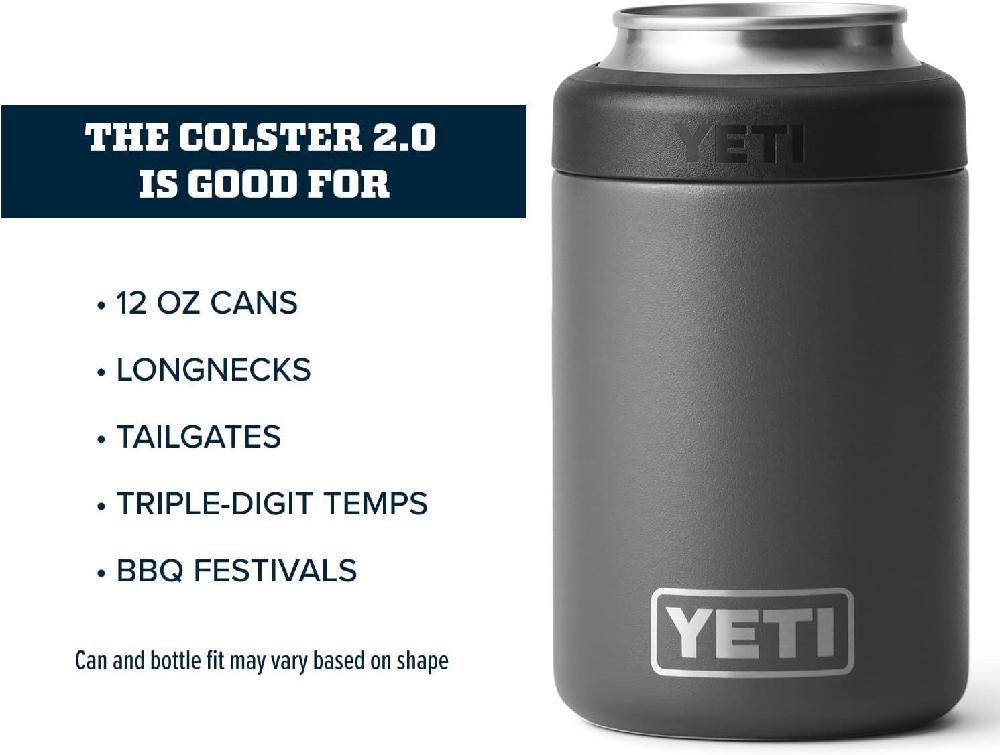 YETI Rambler 12온스 표준 크기 캔용 Colster 캔 절연체 숯(NO CAN INSERT) 와일드 바인 레드 No Can Insert - 상세 이미지 4