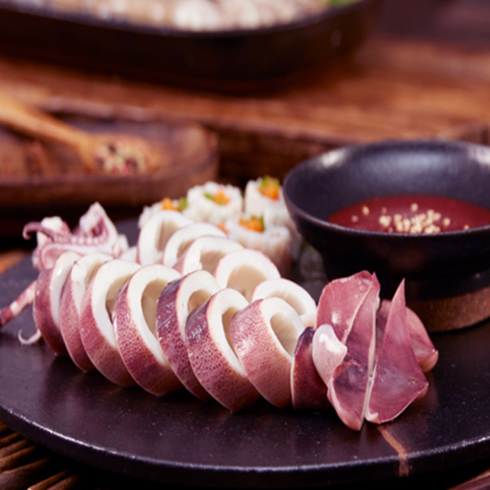 간편한요리 자연산 완전손질 세척 절단 통오징어링채 600g, 1개