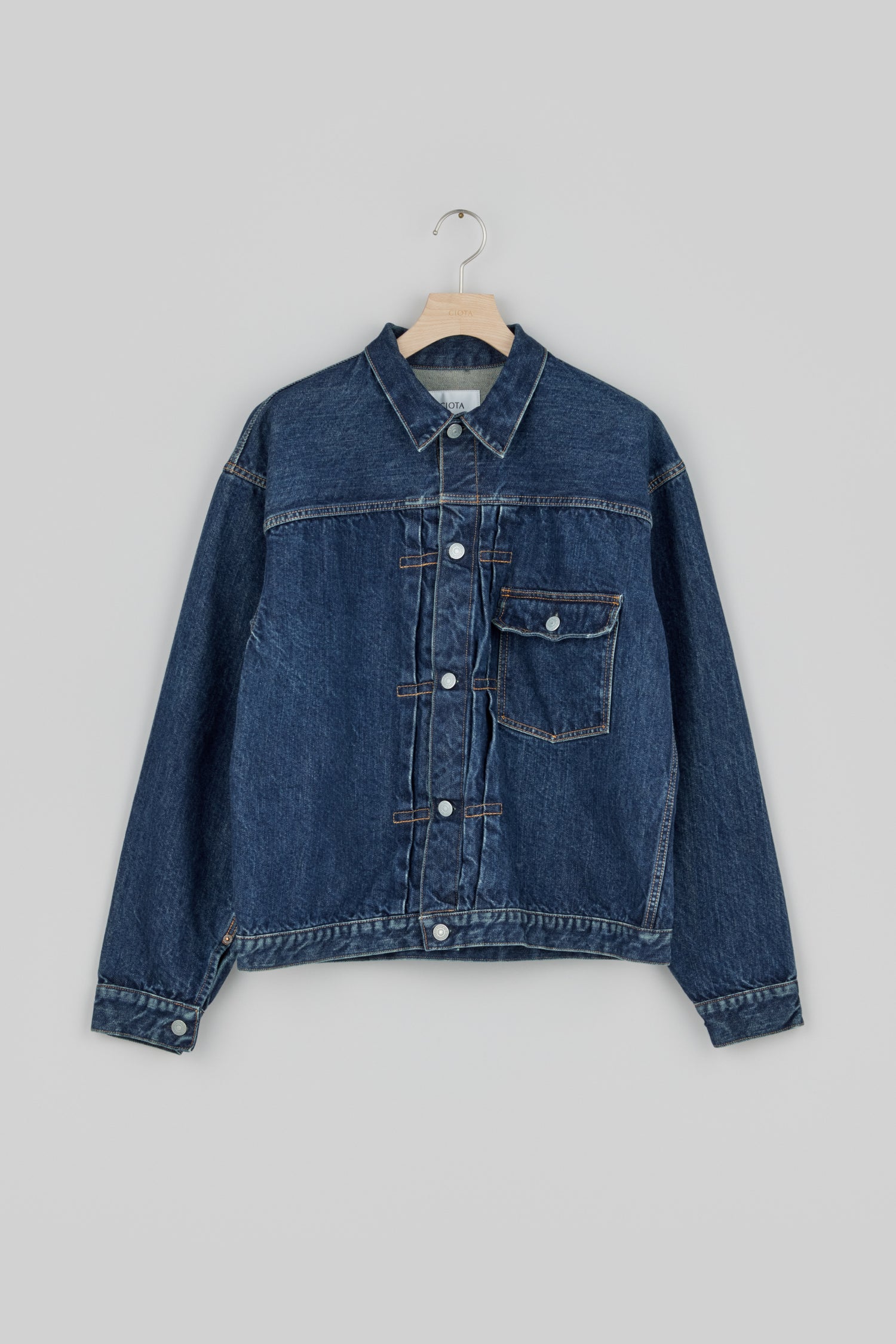 시오타 자켓 New Single Pocket Denim Jacket 25SS - 상세 이미지 3