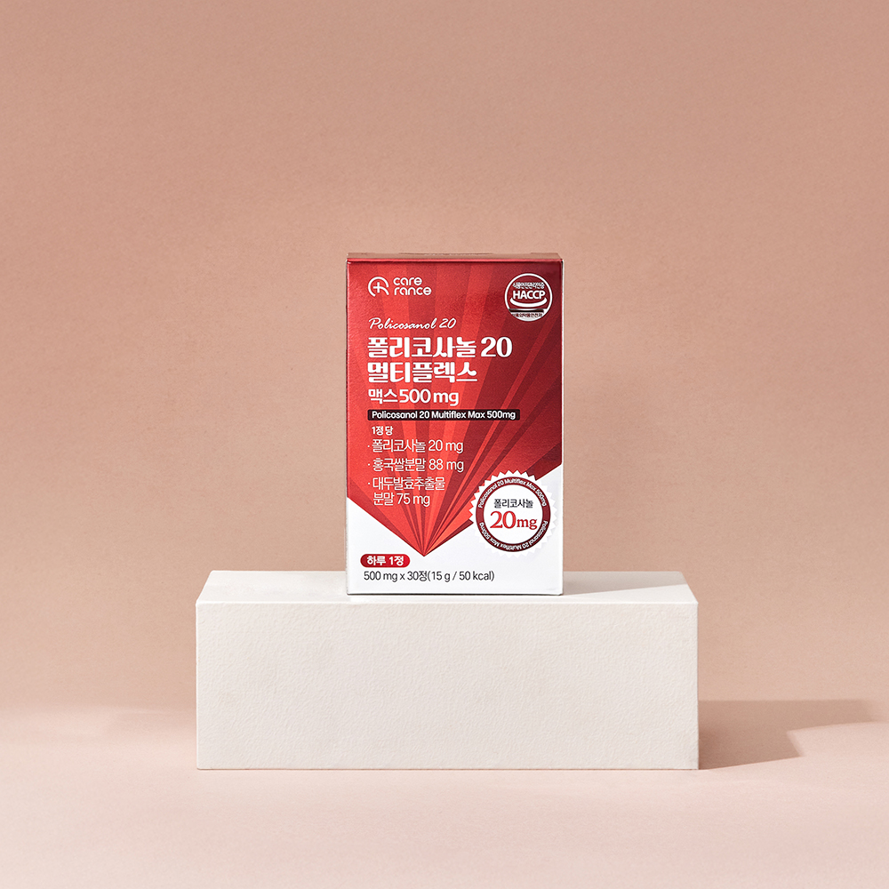케어란스 폴리코사놀 20 멀티플렉스 맥스 500mg 30정, 6개 - 상세 이미지 4
