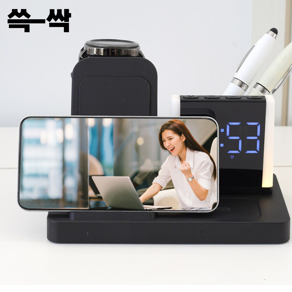 쓱싹 맥세이프 무선 충전 거치대 갤럭시 애플 8in1Light - 상세 이미지 5