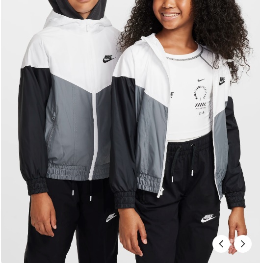 나이키 스포츠웨어 윈드러너 주니어 후드 리펠 재킷 FZ5516-100