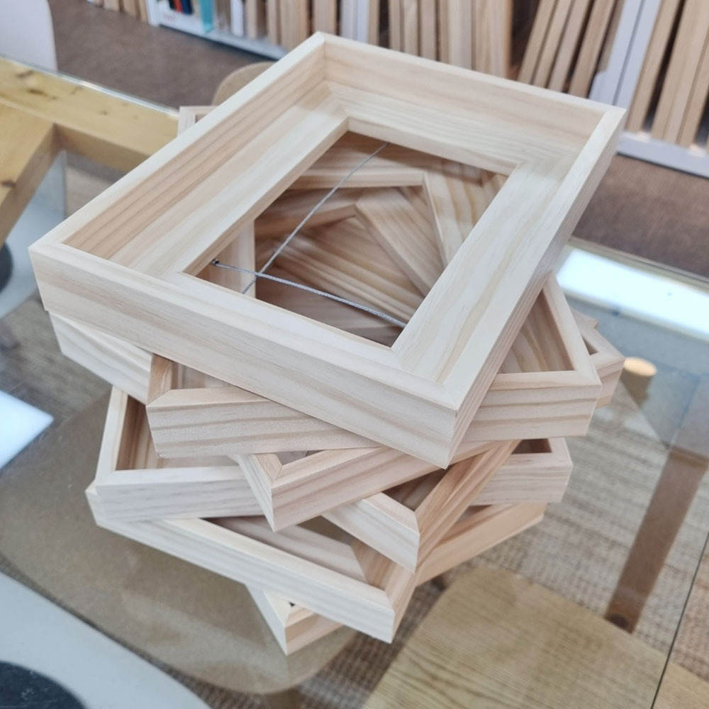 [4호사이즈] 원목올림액자 / 4호F(33.4x24.2cm) 삼각낮은