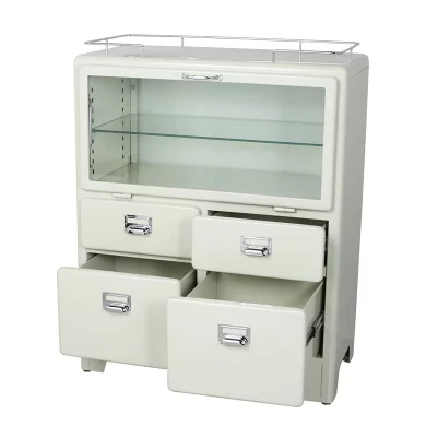덜튼 DULTON 2 레이어 서랍장 레트로 수납장 컵보드 122-379 아이보리 - 상세 이미지 3
