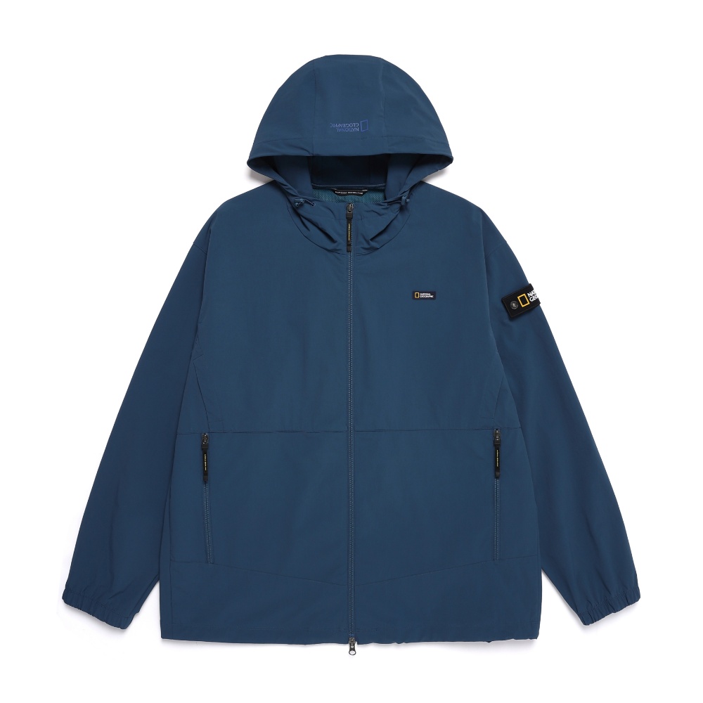 내셔널지오그래픽 N252UFT840 아델리 경량 우븐 후드 풀집업 자켓 바람막이 TURQUOISE