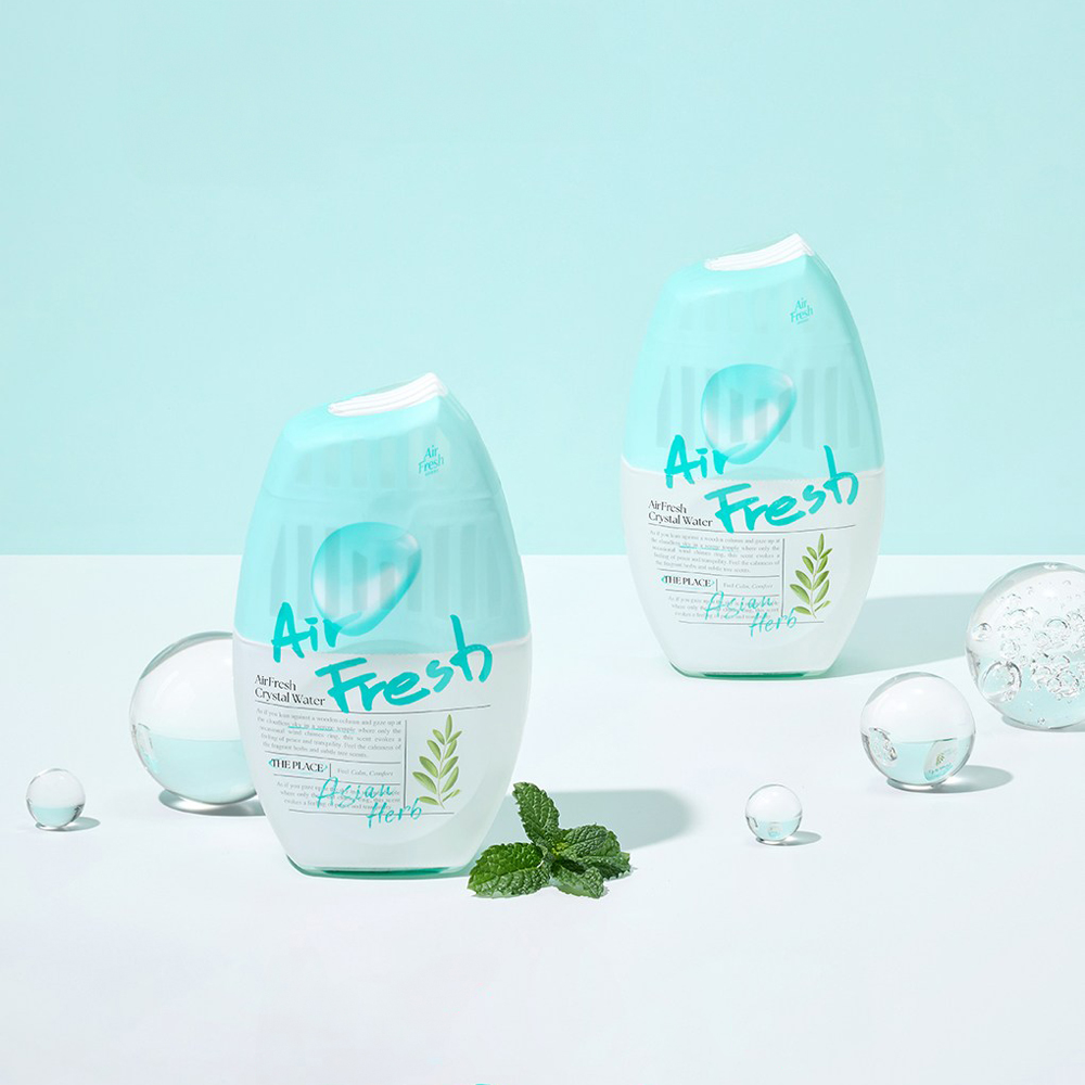 에어후레쉬 크리스탈워터 소취제 400ml X2개 허브 / 부케 / 오렌지 / 블랙체리 - 상세 이미지 4