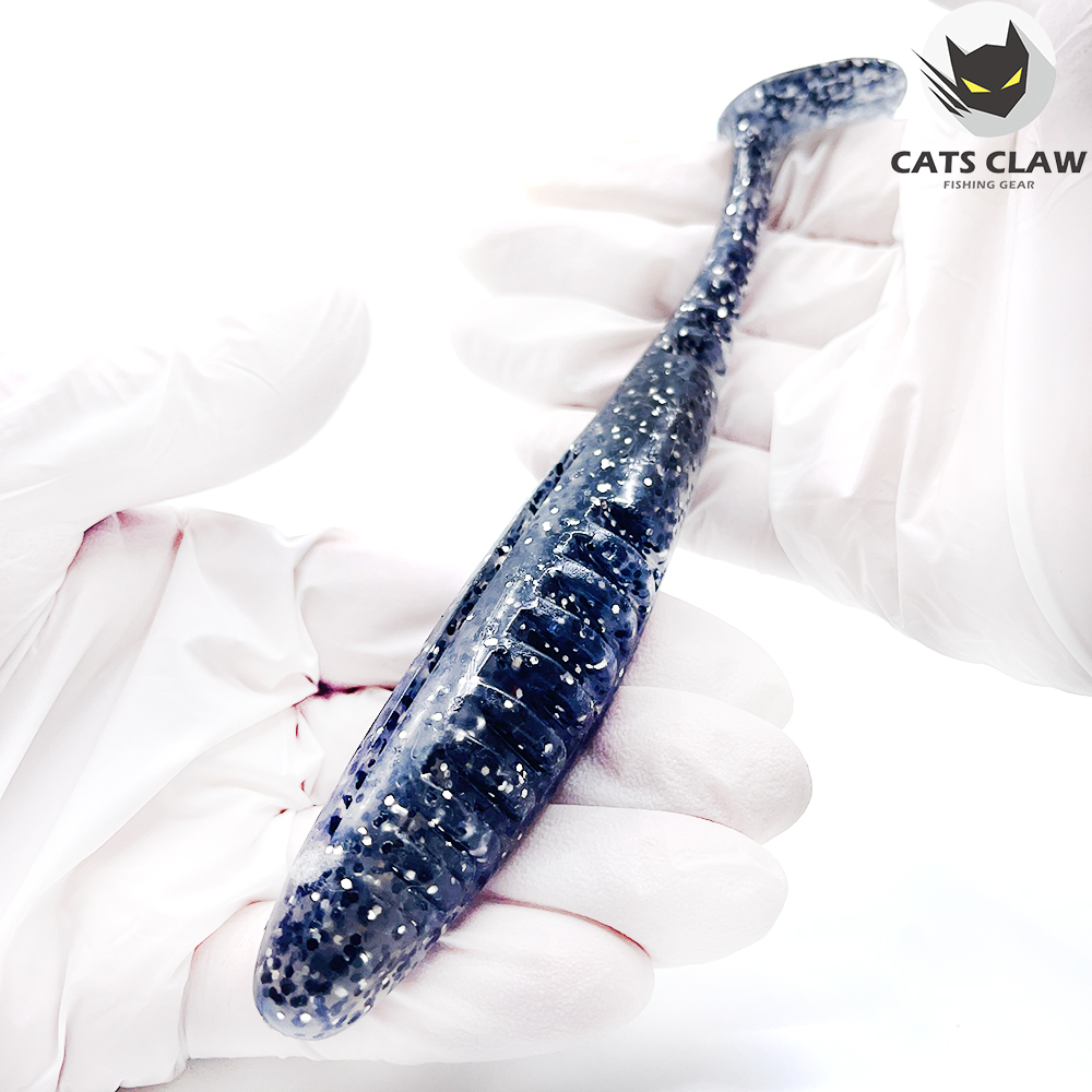 캣츠크로우 크라캣 쉐드웜 배스웜 플로팅웜 033 스모크실버블랙, 15.2cm - 상세 이미지 3