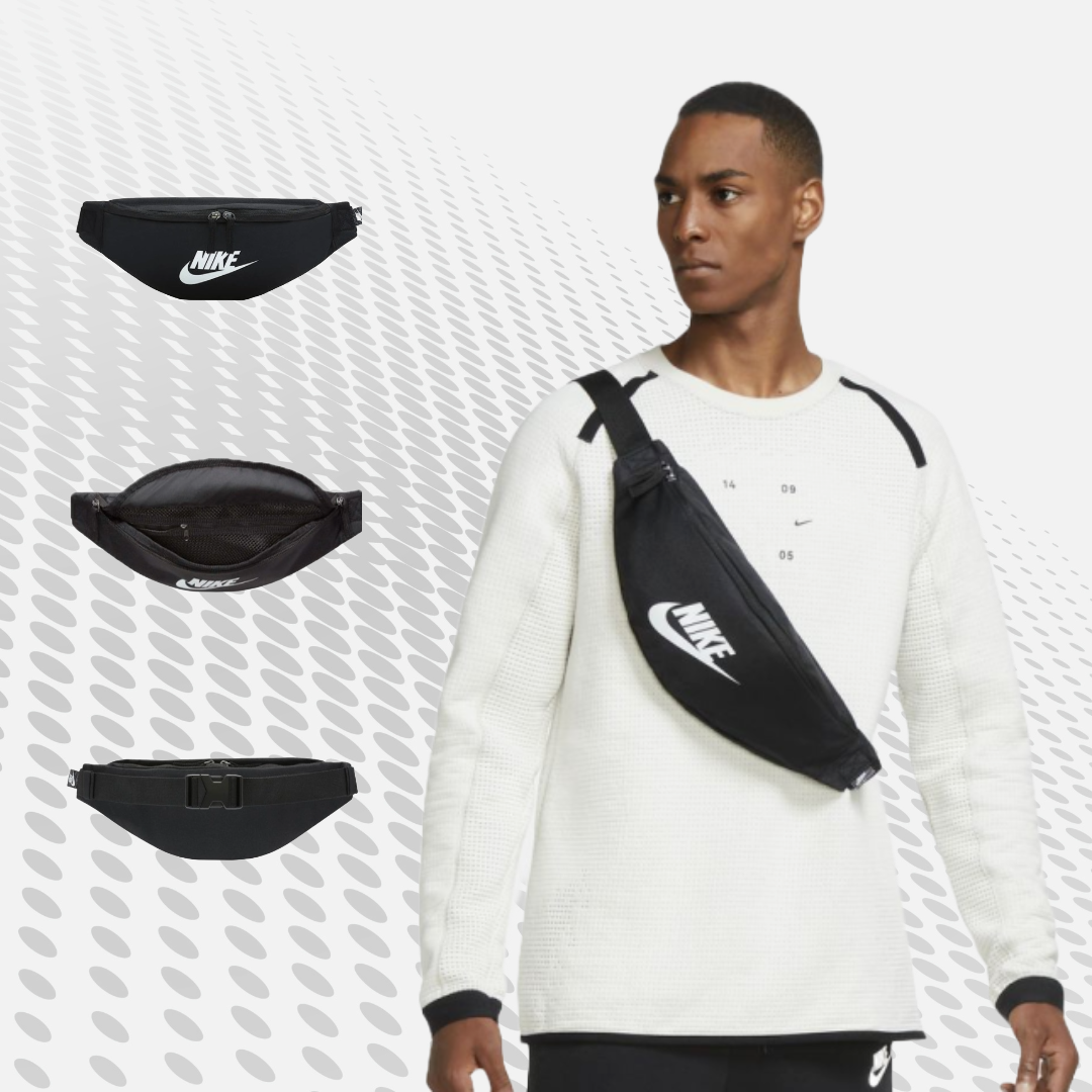 [국내매장판] 나이키 힙색 슬링백 여행용 웨이스트백 테크 힙팩 미니 핸드폰 가방 블랙(3L)