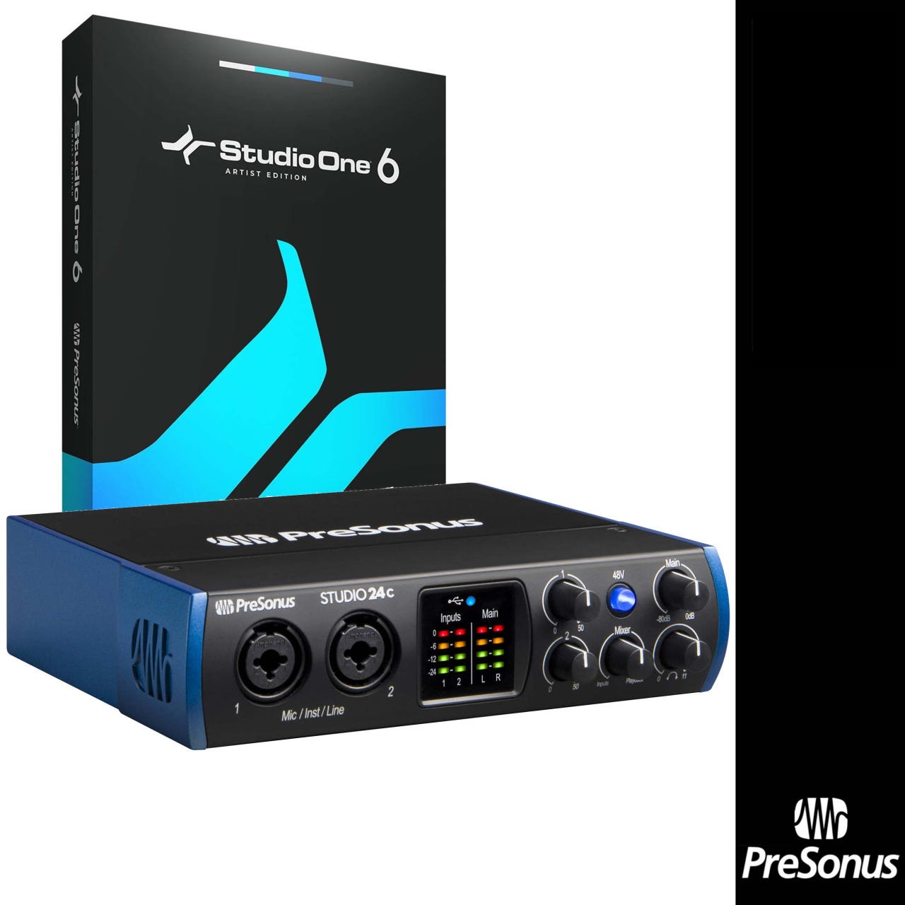 PRESONUS Studio 24c 프리소너스 USB 오디오 인터페이스 스원6 제공