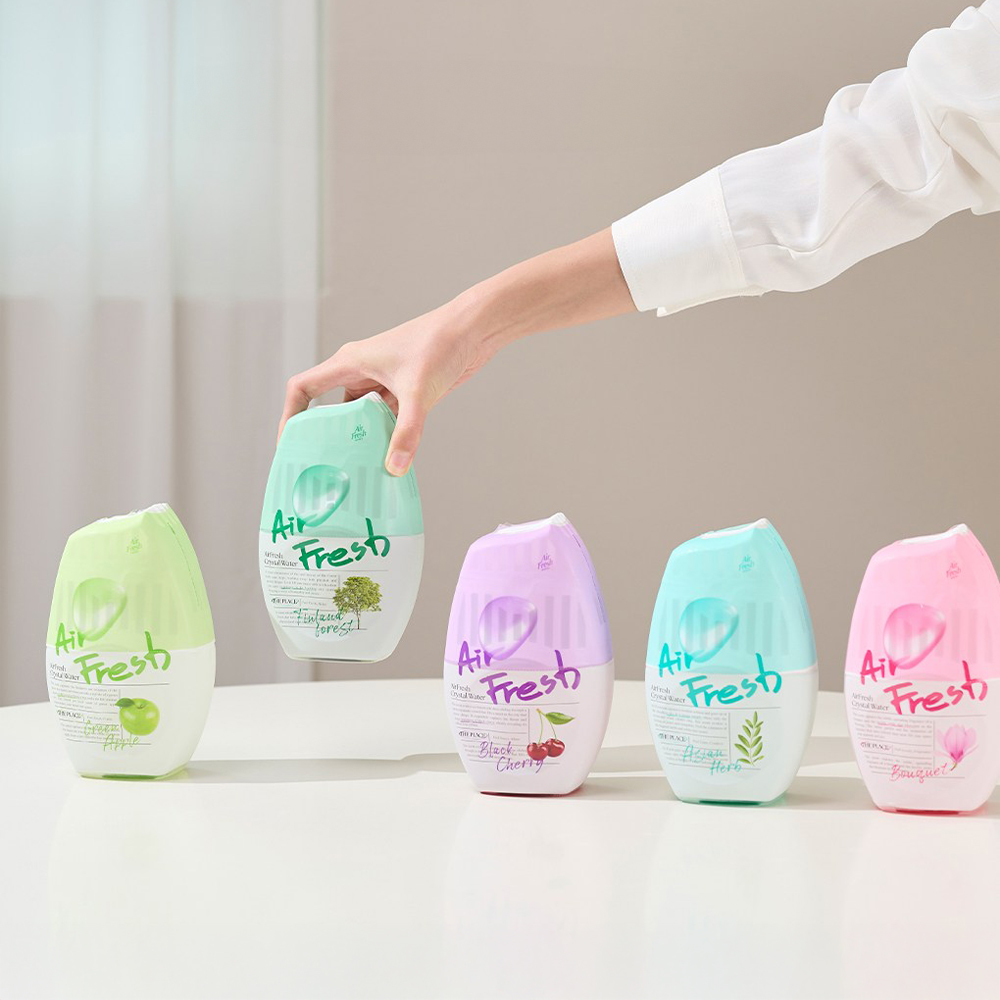 에어후레쉬 크리스탈워터 소취제 400ml X2개 허브 / 부케 / 오렌지 / 블랙체리 - 상품 이미지