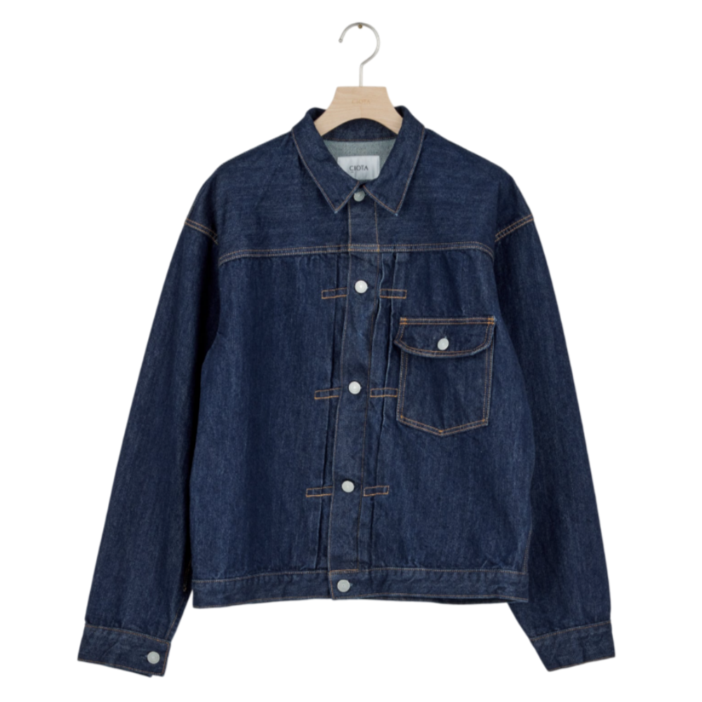 시오타 자켓 New Single Pocket Denim Jacket 25SS - 상품 이미지
