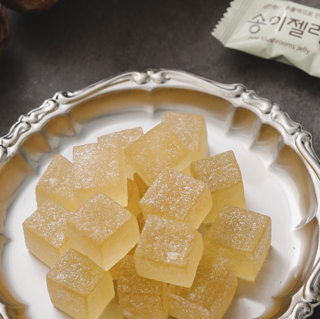 군것질거리 노인 간식 송이 버섯 젤리 자연산 봉화 할아버지 할머니 호박 잴리 사무실 캔틴