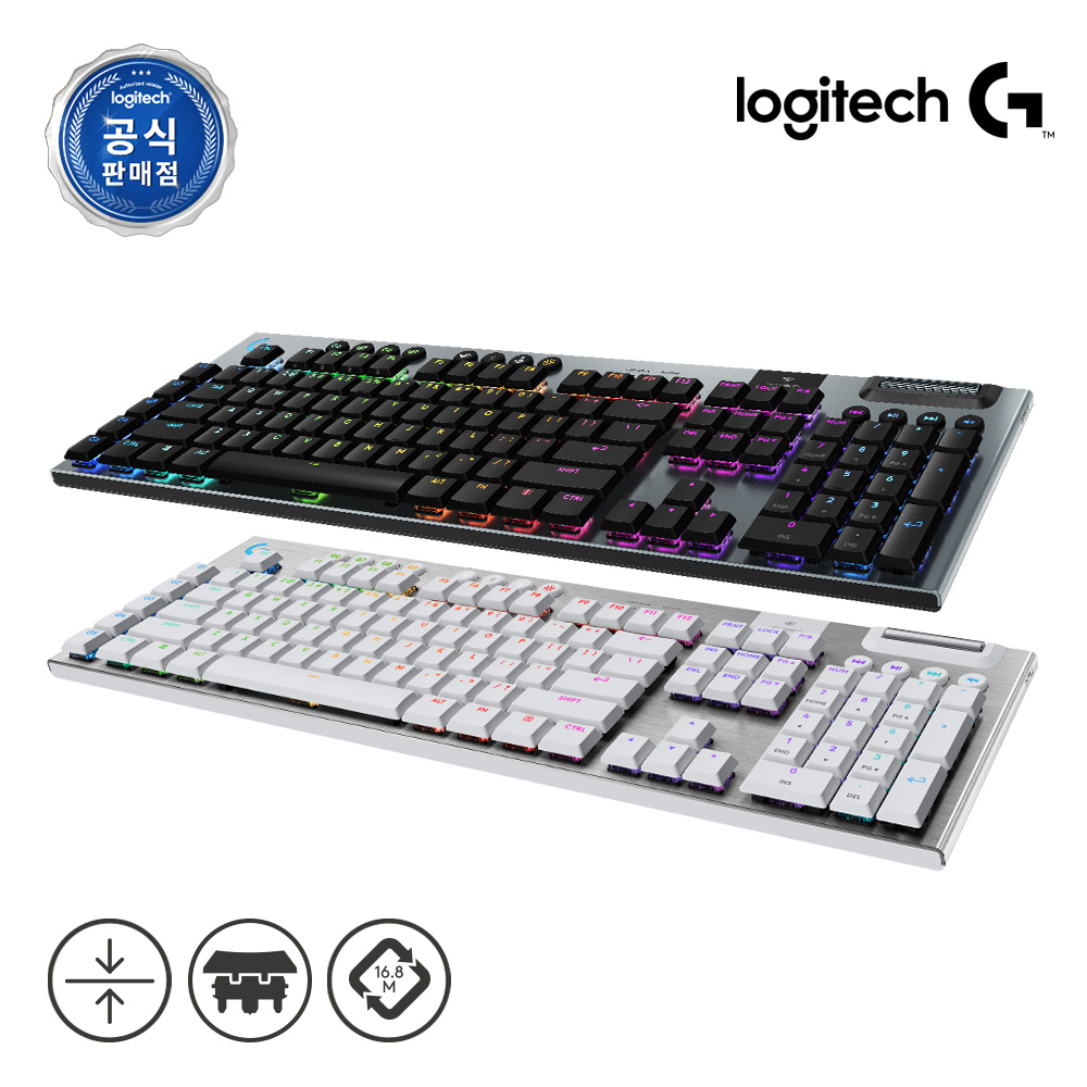 [키보드루프 증정] 로지텍코리아 공식 G915 X LIGHTSPEED 무선 게이밍 키보드 블랙, 클릭 - 상세 이미지 3