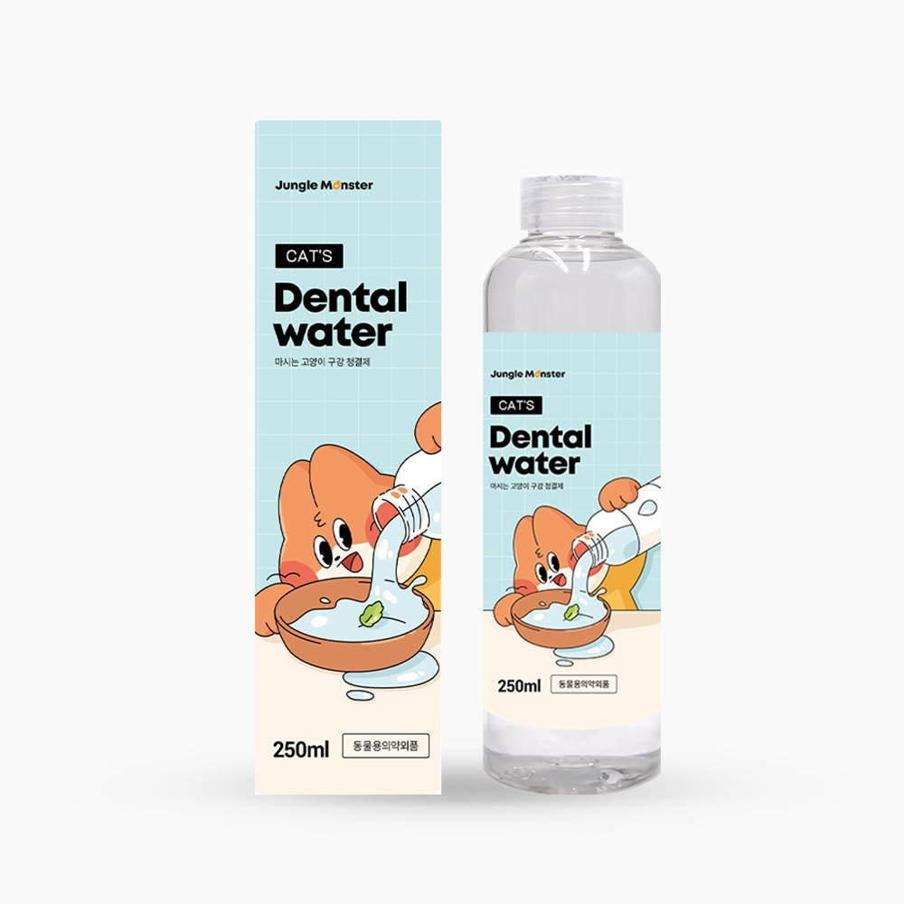 정글몬스터 정글몬스터 마시는 고양이 치약 캣 덴탈워터 250ml, 1개
