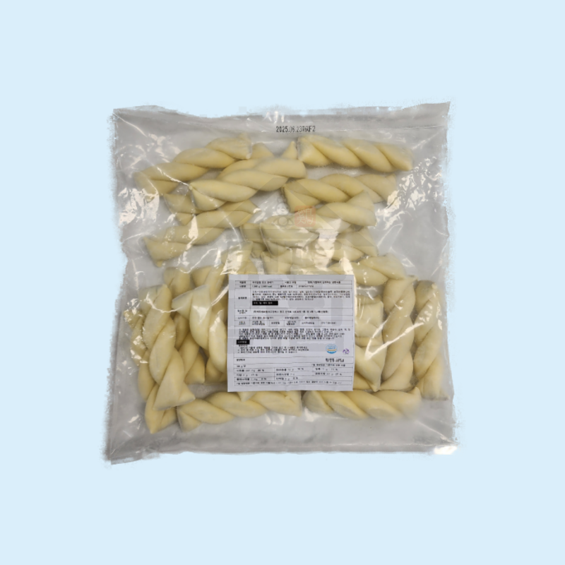 백두에프엠 초코꽈배기 40g 25개 1kg 8개 쫀득한 꽈배기 냉동 생지 사이드메뉴 - 상세 이미지 2