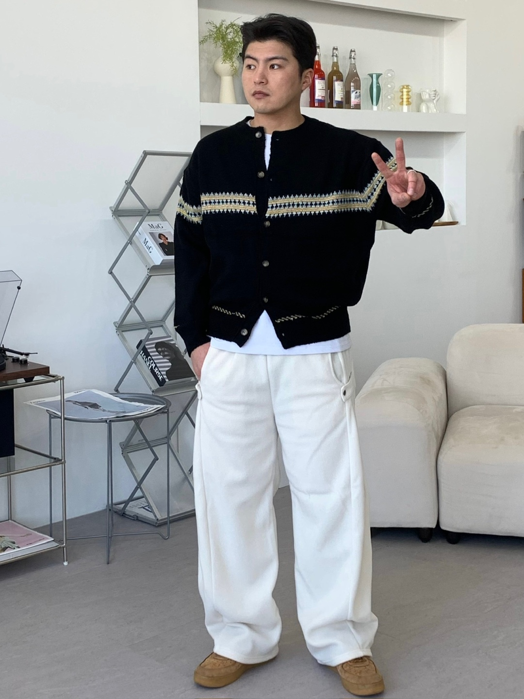 노르딕가디건 코위찬 노르딕 니트가디건 이미지 7