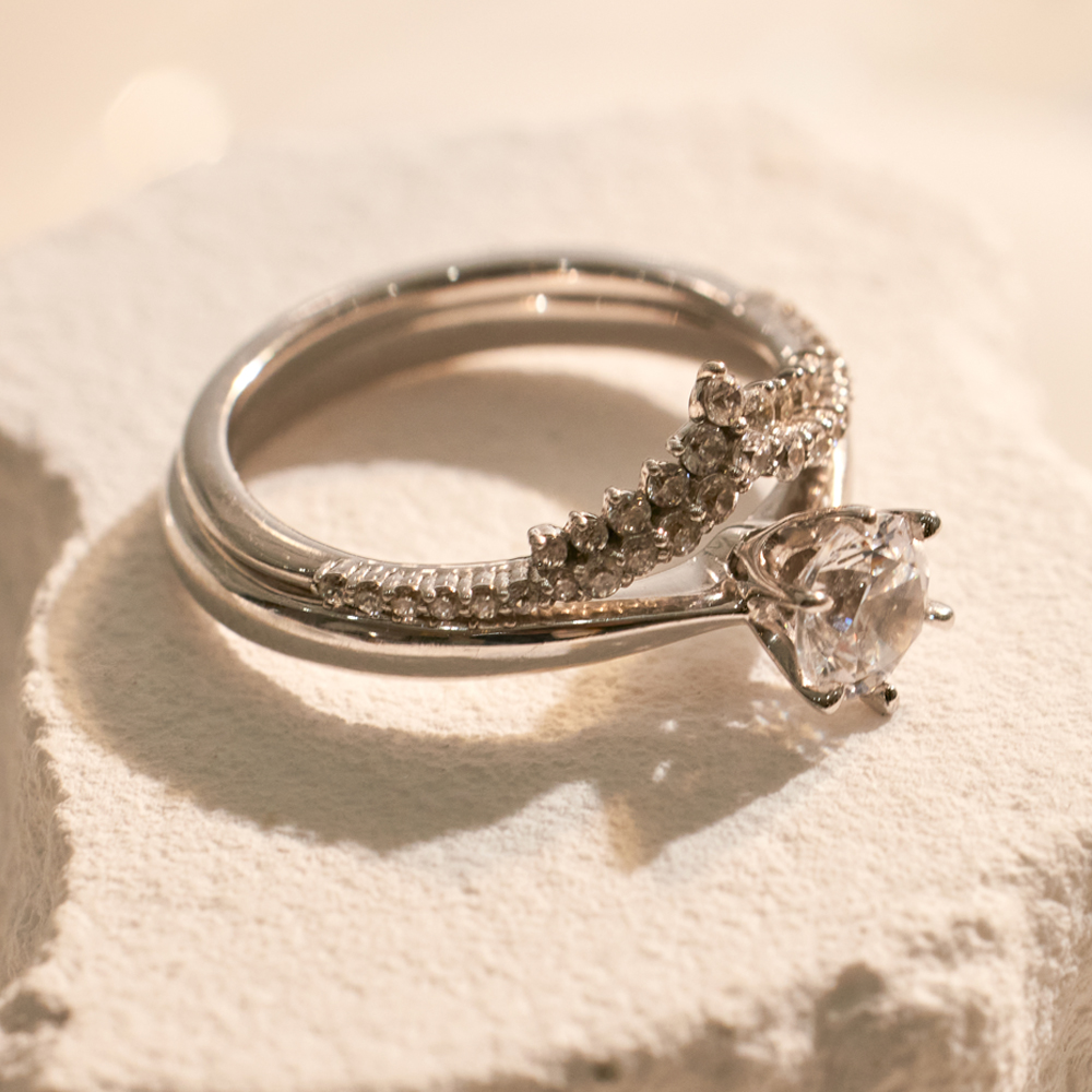 티아라 왕관 랩 다이아 가드링 레이어드 반지 이미지 8