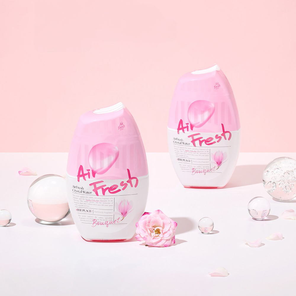 에어후레쉬 크리스탈워터 소취제 400ml X2개 허브 / 부케 / 오렌지 / 블랙체리 - 상세 이미지 5