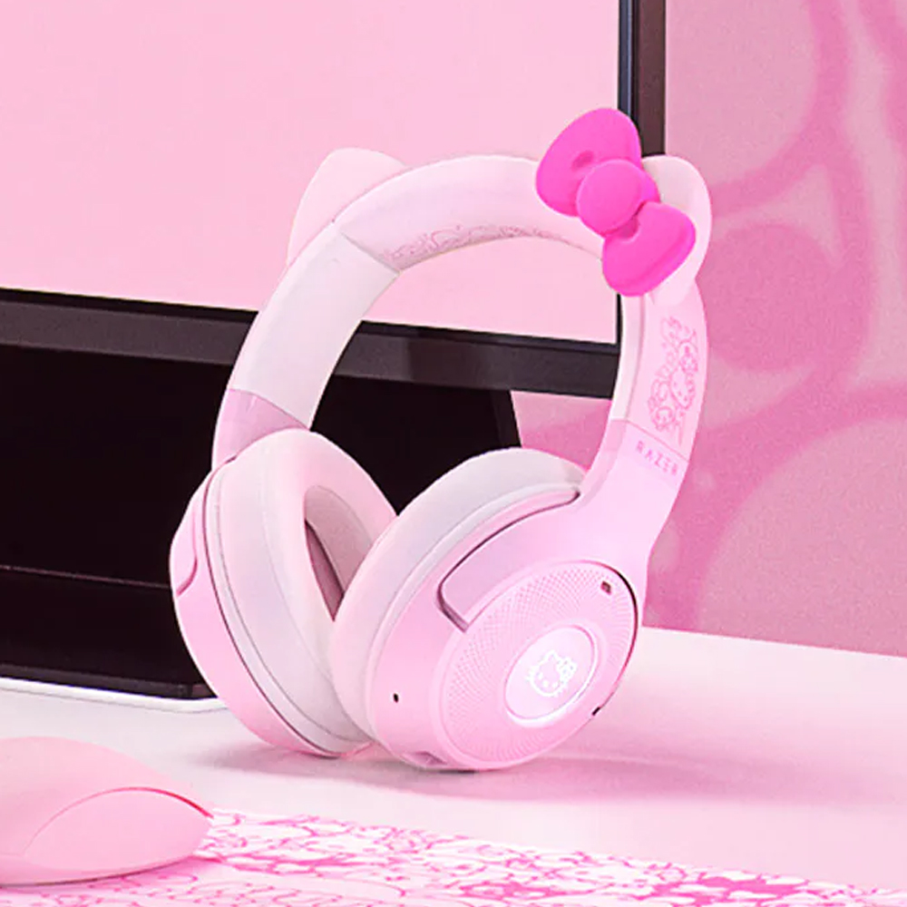 [카드할인7%] 레이저코리아 Kraken Kitty V2 BT 크라켄 키티 V2 BT 헬로키티 에디션 무선 헤드셋