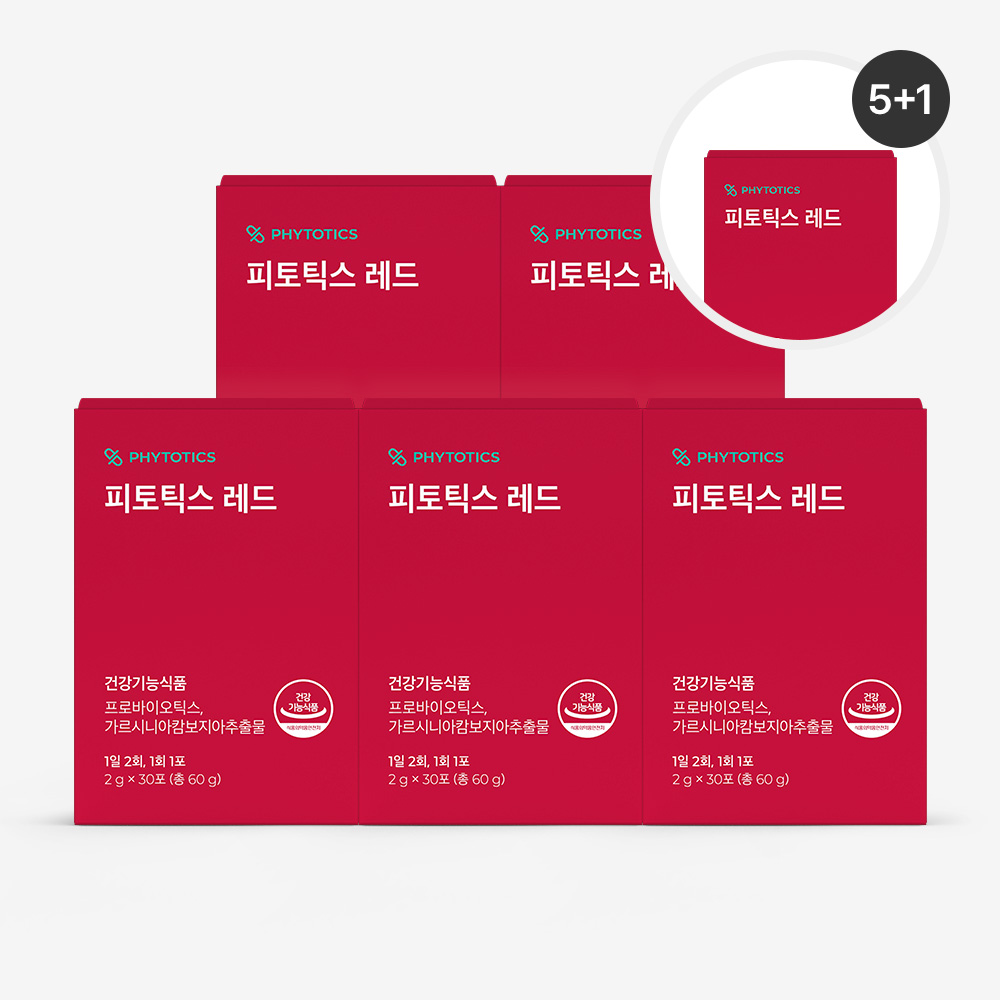 피토틱스 레드 다이어트 유산균 30포, 6개