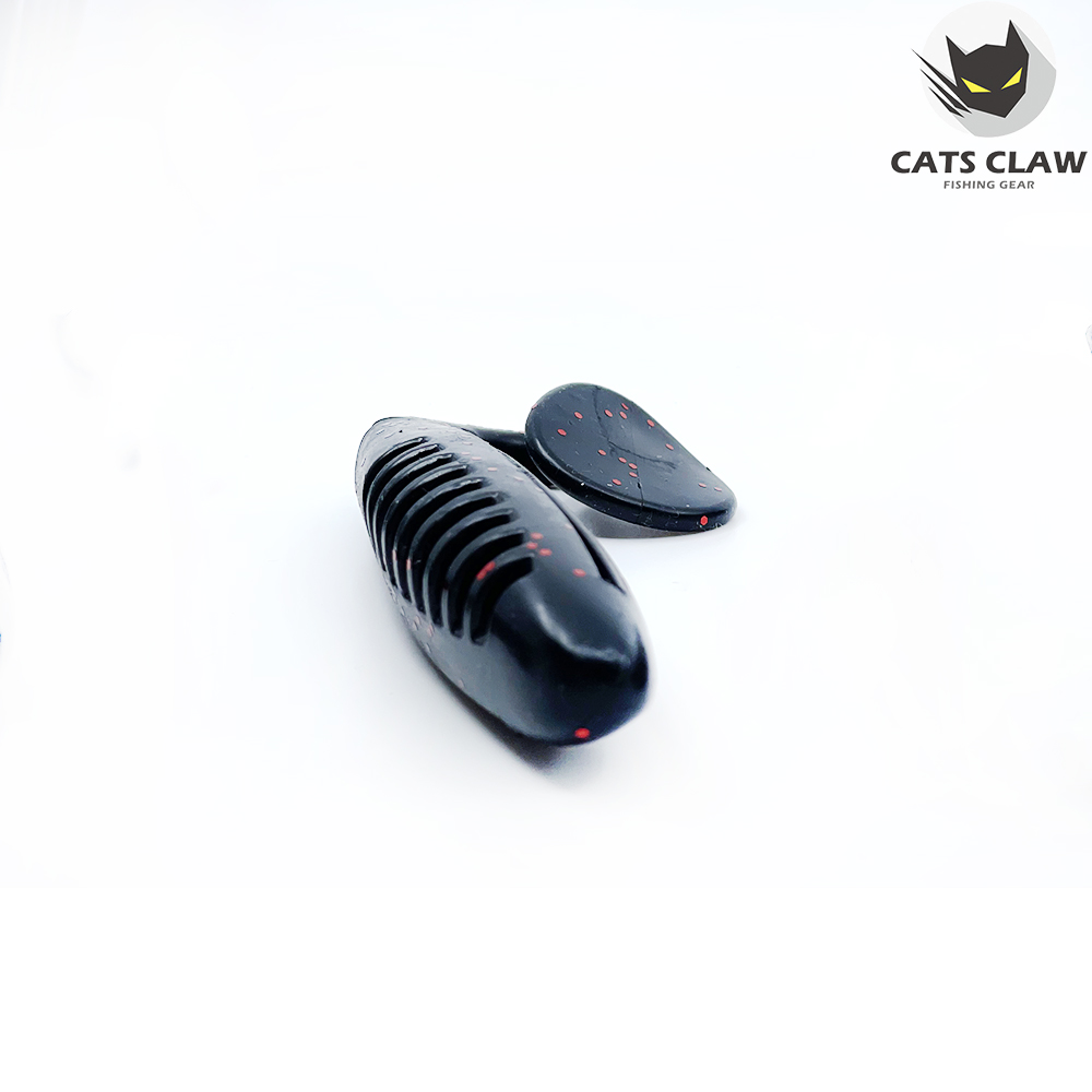 캣츠크로우 크라캣 쉐드웜 배스웜 플로팅웜 007 블랙레드, 15.2cm 이미지 8