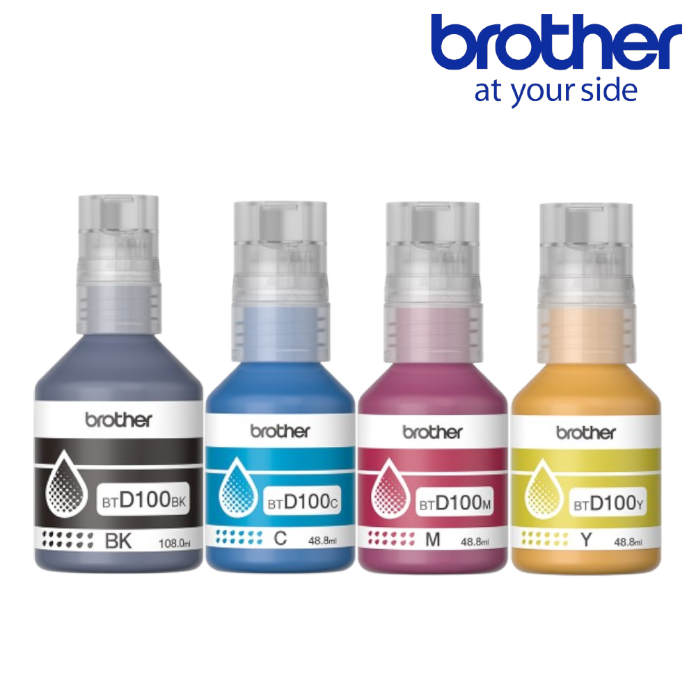 브라더 정품잉크 리필잉크 BTD100BKCMY 4색 세트