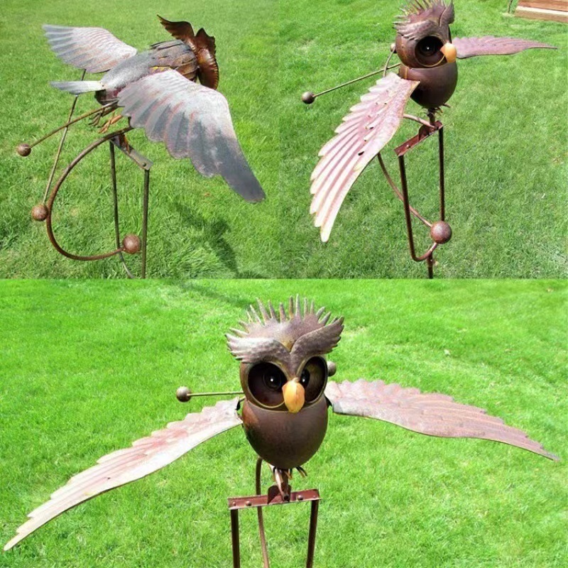 아르데코 메탈 독수리 풍향계 정원장식 테마 Eagle 조각상 - 상세 이미지 4