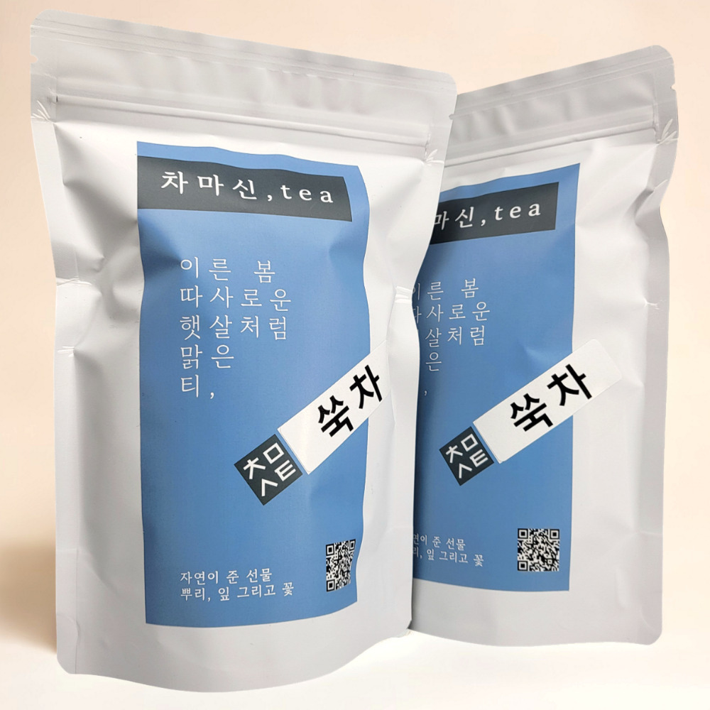 1+1 쑥차 50티백x2개 혈액순환에좋은 잠잘오는 차 - 메인 이미지