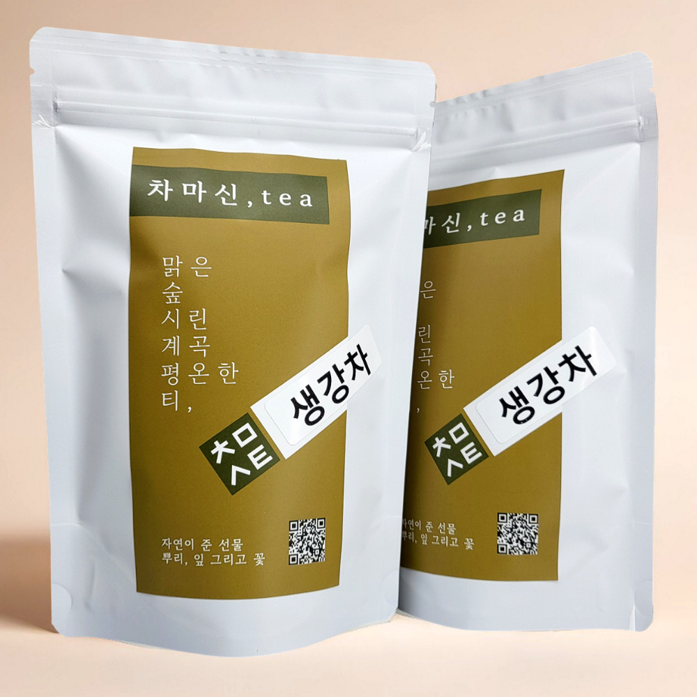 생강차 50티백x2개 목감기에좋은 커피대신 국산 생강 차 - 메인 이미지