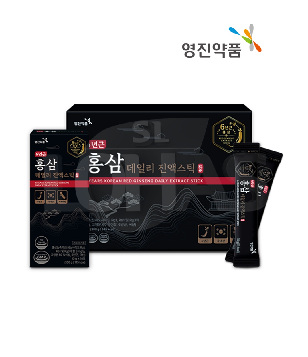영진약품 6년근 홍삼 데일리 진액 스틱 30포 20박스 피로 면역 혈행 개선 건강기능식품 - 상품 이미지